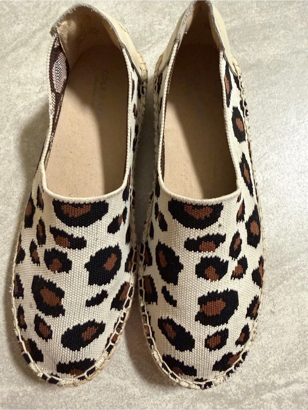 Cole Haan Leopard Print Espadrilles - Brown/Black/Cream